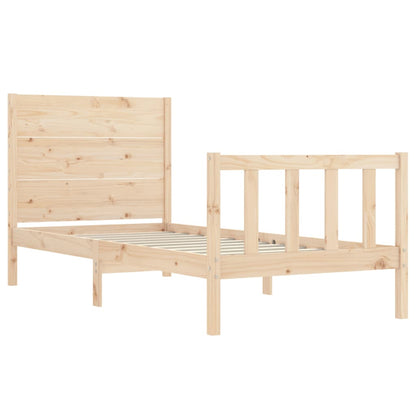 Bed Frame without Mattress 100x200 cm Solid Wood Pine