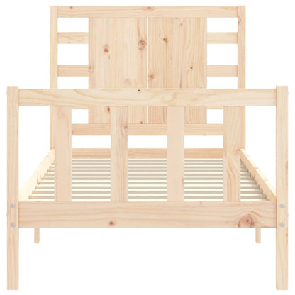 Bed Frame without Mattress Small Single Solid Wood Pine