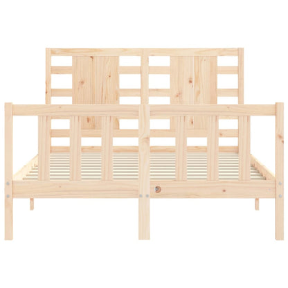Bed Frame without Mattress 120x200 cm Solid Wood Pine