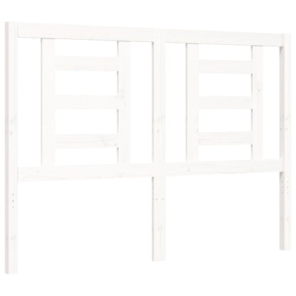 Bed Frame without Mattress White 140x190 cm Solid Wood Pine
