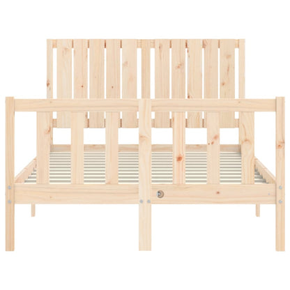 Bed Frame without Mattress 120x200 cm Solid Wood Pine