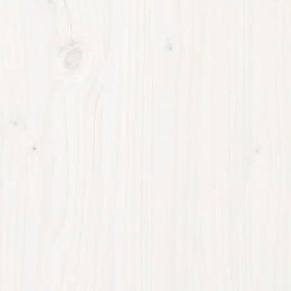 Bed Frame without Mattress White 200x200 cm Solid Wood Pine