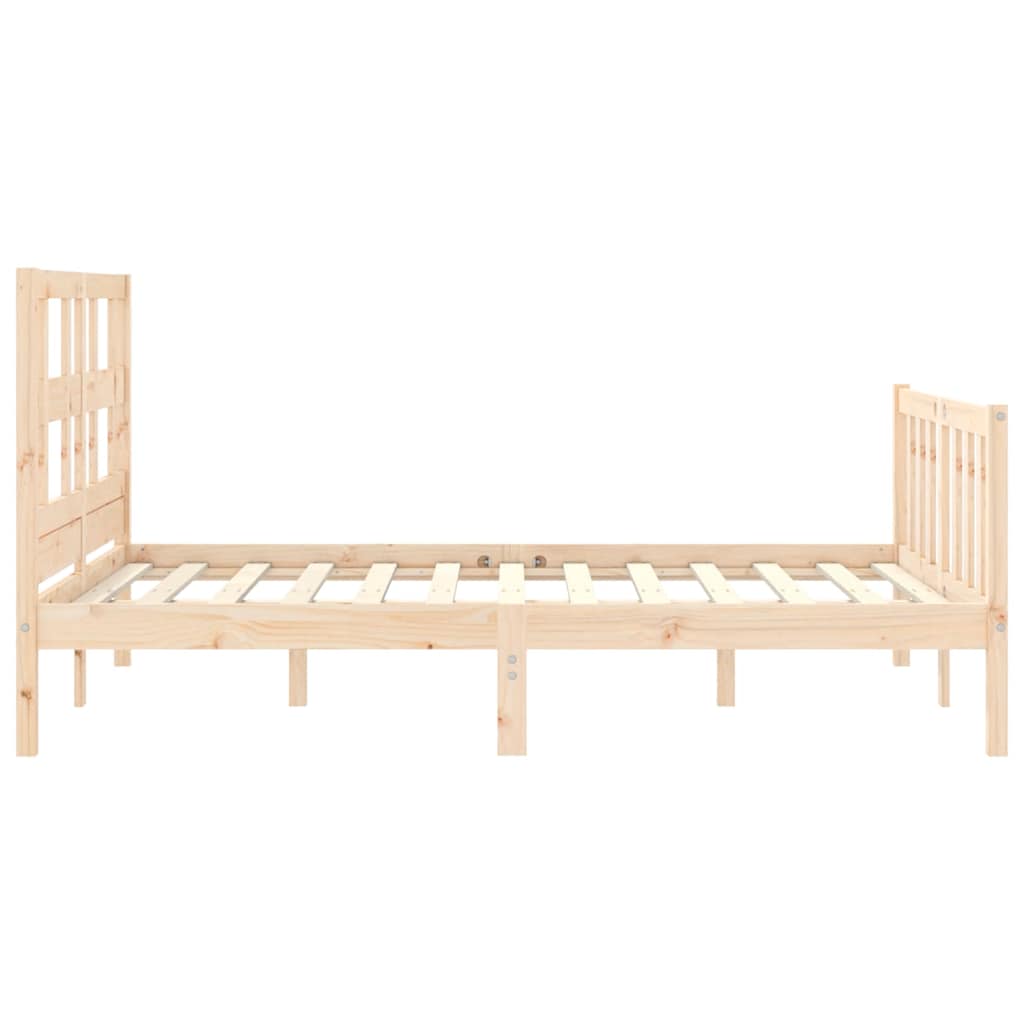 Bed Frame without Mattress Small Double Solid Wood Pine