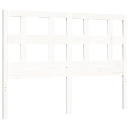 Bed Frame without Mattress White 120x200 cm Solid Wood Pine