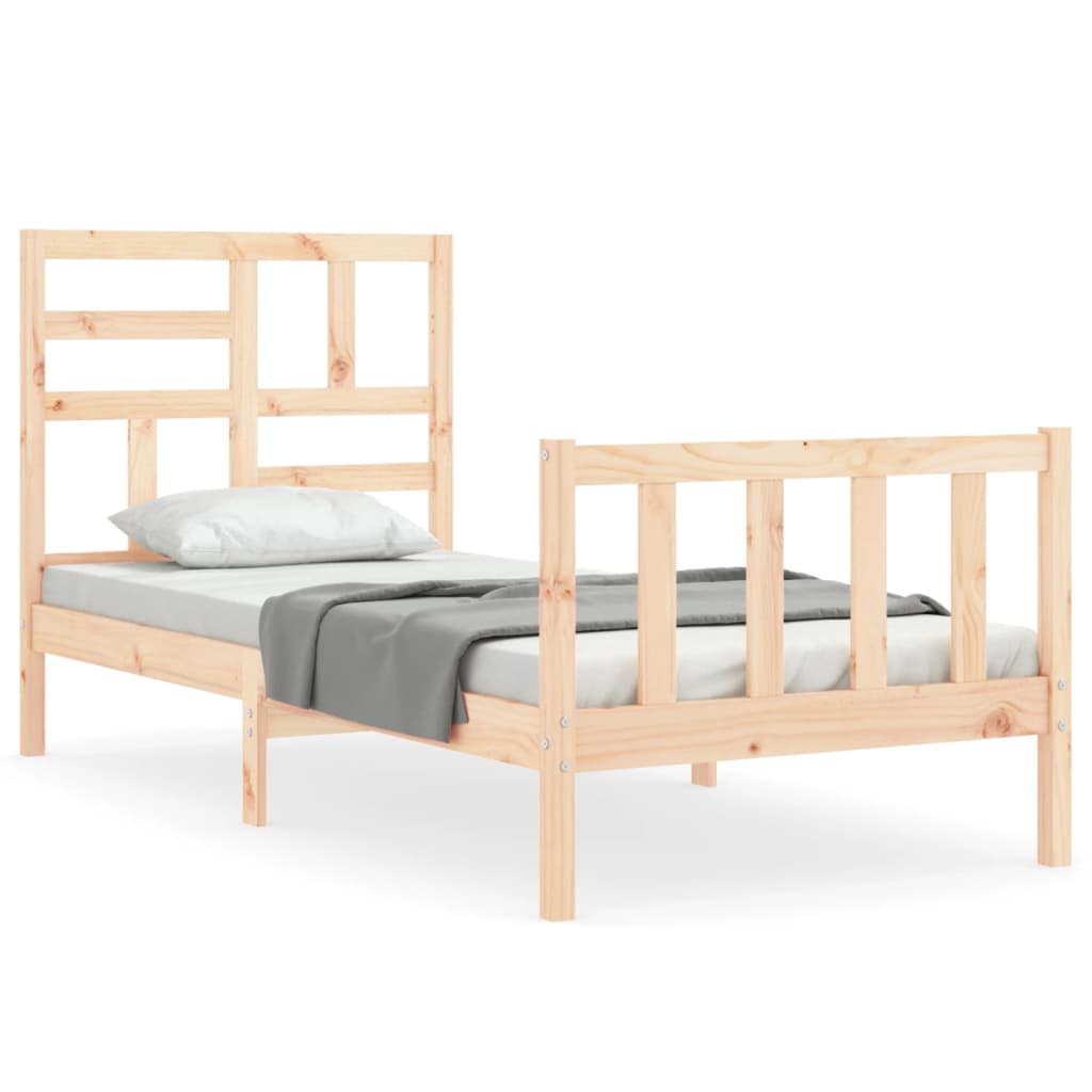 Bed Frame without Mattress Small Single Solid Wood Pine