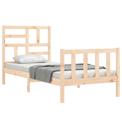 Bed Frame without Mattress Small Single Solid Wood Pine