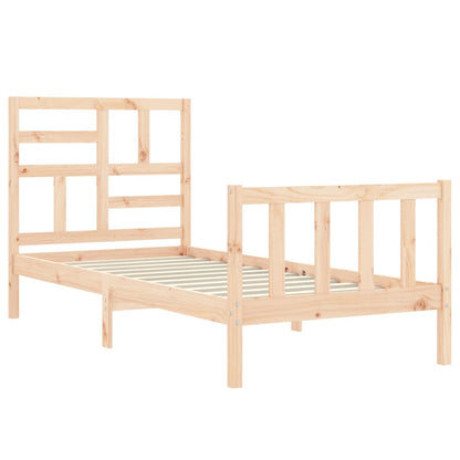 Bed Frame without Mattress Small Single Solid Wood Pine