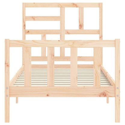 Bed Frame without Mattress Small Single Solid Wood Pine
