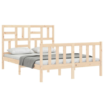 Bed Frame without Mattress 120x200 cm Solid Wood Pine
