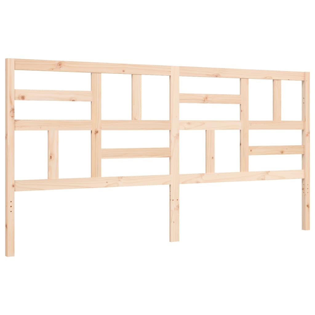 Bed Frame without Mattress 200x200 cm Solid Wood Pine