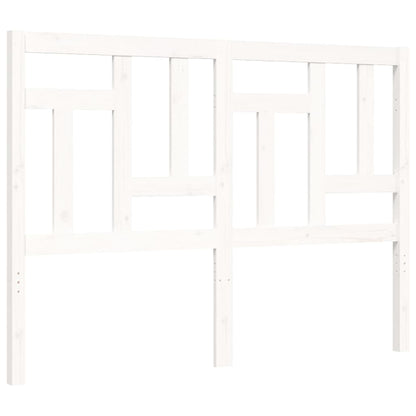 Bed Frame without Mattress White 140x190 cm Solid Wood Pine