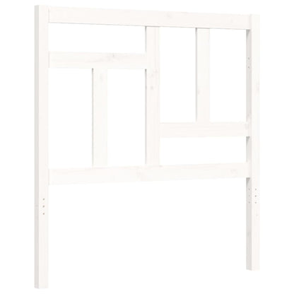 Bed Frame without Mattress White 90x200 cm Solid Wood Pine