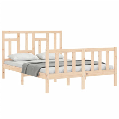 Bed Frame without Mattress 120x200 cm Solid Wood Pine