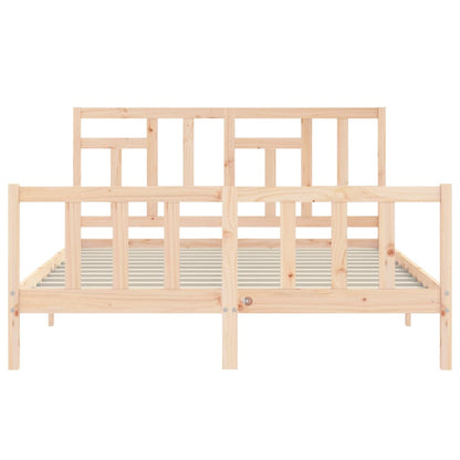 Bed Frame without Mattress 160x200 cm Solid Wood Pine