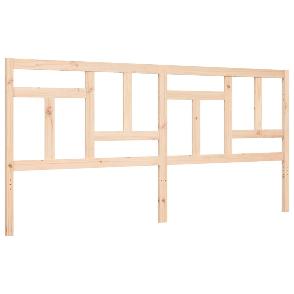 Bed Frame without Mattress 200x200 cm Solid Wood Pine