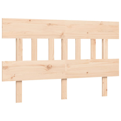 Bed Frame without Mattress Double Solid Wood Pine