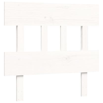 Bed Frame without Mattress White 100x200 cm Solid Wood Pine