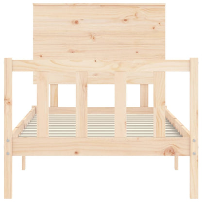Bed Frame without Mattress Small Single Solid Wood Pine