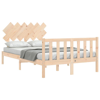 Bed Frame without Mattress Small Double Solid Wood Pine