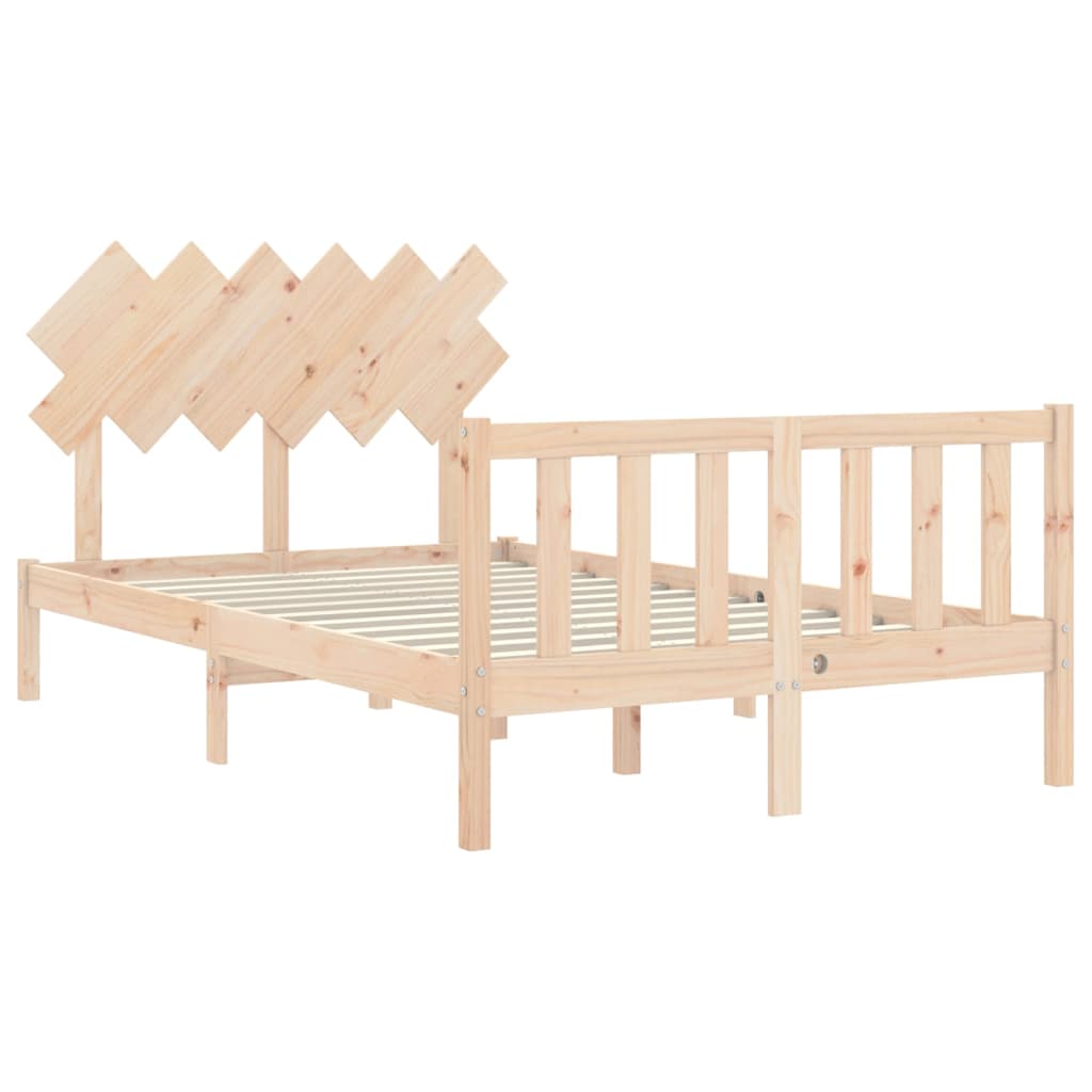 Bed Frame without Mattress Small Double Solid Wood Pine