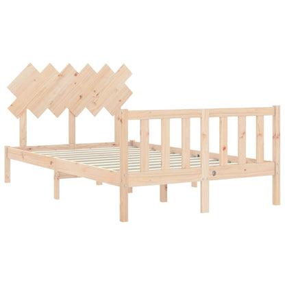 Bed Frame without Mattress Small Double Solid Wood Pine