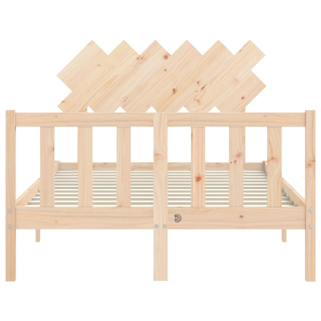 Bed Frame without Mattress Small Double Solid Wood Pine