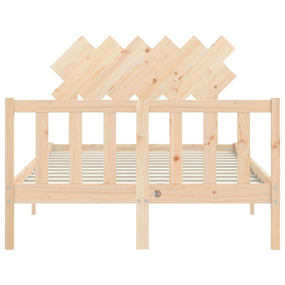 Bed Frame without Mattress Small Double Solid Wood Pine