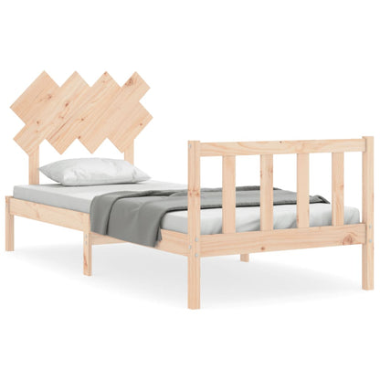 Bed Frame without Mattress 90x200 cm Solid Wood Pine