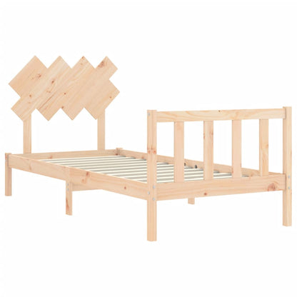 Bed Frame without Mattress 90x200 cm Solid Wood Pine
