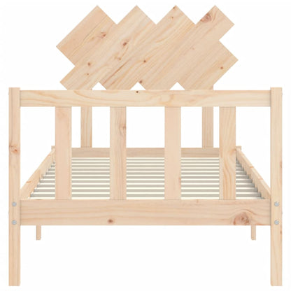 Bed Frame without Mattress 90x200 cm Solid Wood Pine