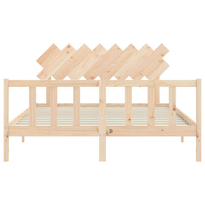 Bed Frame without Mattress 160x200 cm Solid Wood Pine