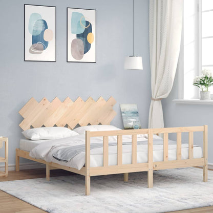 Bed Frame without Mattress 160x200 cm Solid Wood Pine