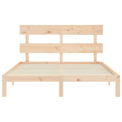 Bed Frame without Mattress 160x200 cm Solid Wood Pine