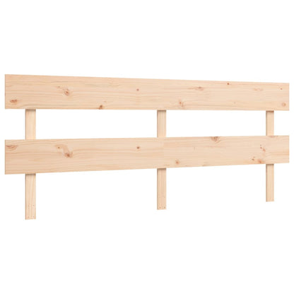 Bed Frame without Mattress 200x200 cm Solid Wood Pine