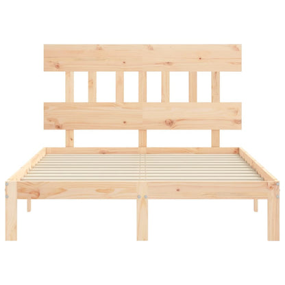 Bed Frame without Mattress Small Double Solid Wood Pine