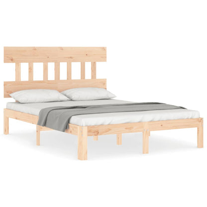 Bed Frame without Mattress 140x200 cm Solid Wood Pine