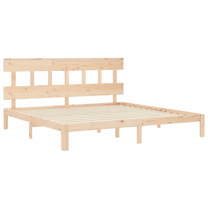 Bed Frame without Mattress Super King Size Solid Wood Pine