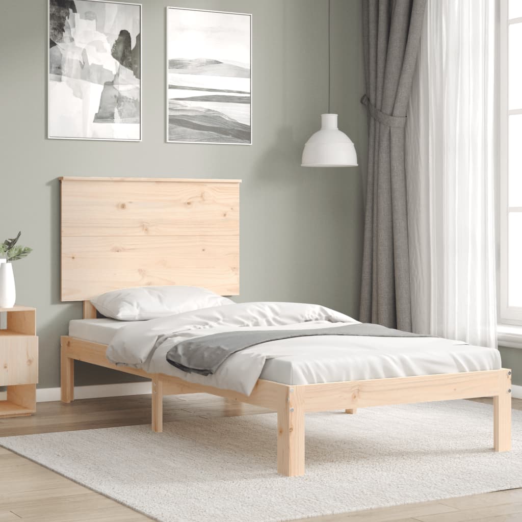 Bed Frame without Mattress Small Single Solid Wood Pine