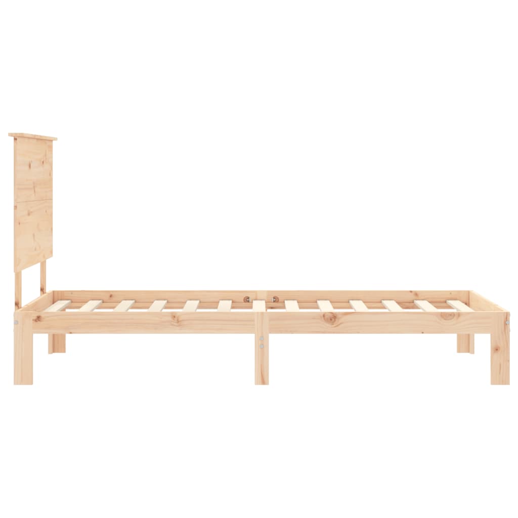 Bed Frame without Mattress Small Single Solid Wood Pine