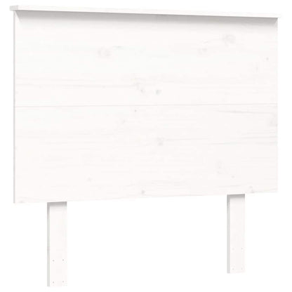 Bed Frame without Mattress White Single Solid Wood Pine