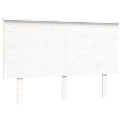 Bed Frame without Mattress White 140x200 cm Solid Wood Pine
