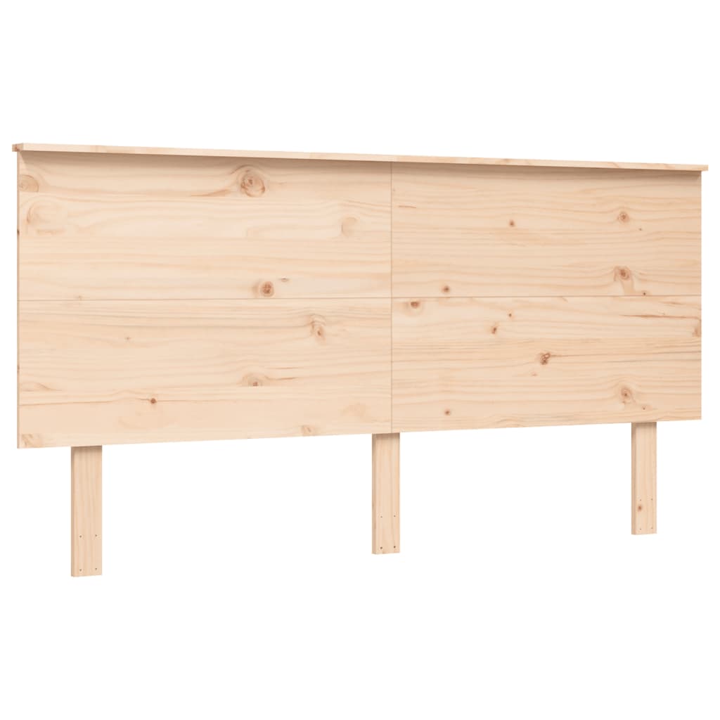 Bed Frame without Mattress King Size Solid Wood Pine