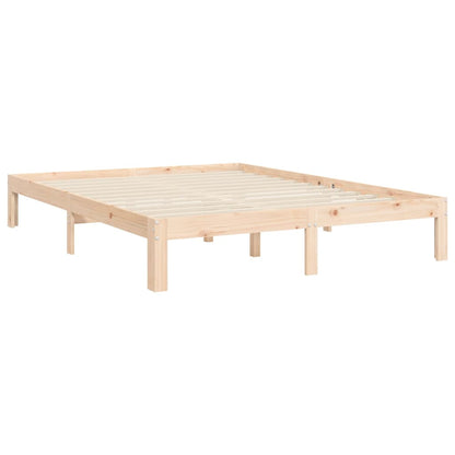 Bed Frame without Mattress King Size Solid Wood Pine