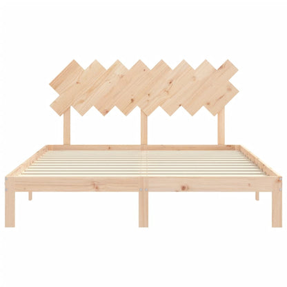 Bed Frame without Mattress 160x200 cm Solid Wood Pine