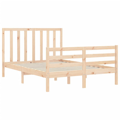 Bed Frame without Mattress Small Double Solid Wood Pine
