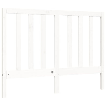 Bed Frame without Mattress White 140x200 cm Solid Wood Pine