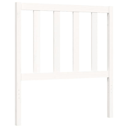 Bed Frame without Mattress White 100x200 cm Solid Wood Pine