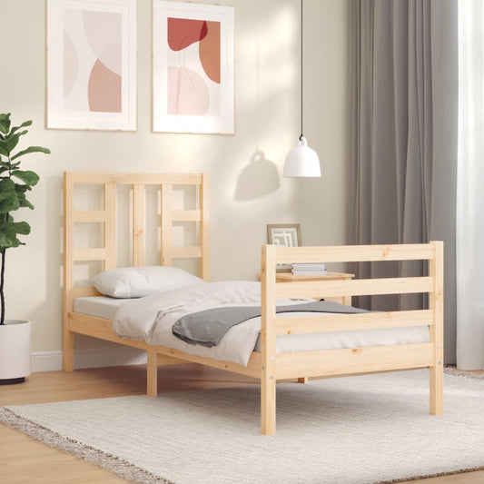Bed Frame without Mattress Small Single Solid Wood Pine