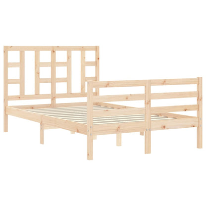 Bed Frame without Mattress Small Double Solid Wood Pine
