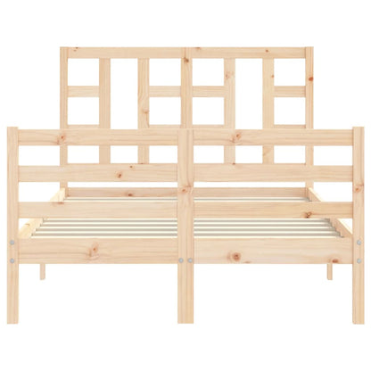 Bed Frame without Mattress Small Double Solid Wood Pine
